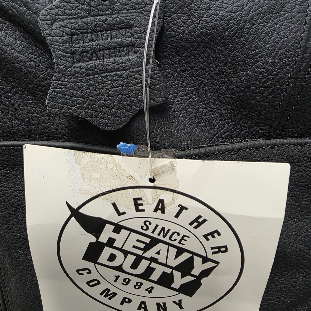 Heavy Duty Black Leather Bag,motorcycle Cargo